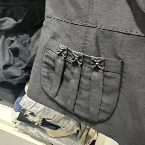 Max Studio Black Short Sleeve Blazer-Style Jacket - Picture 2 of 3